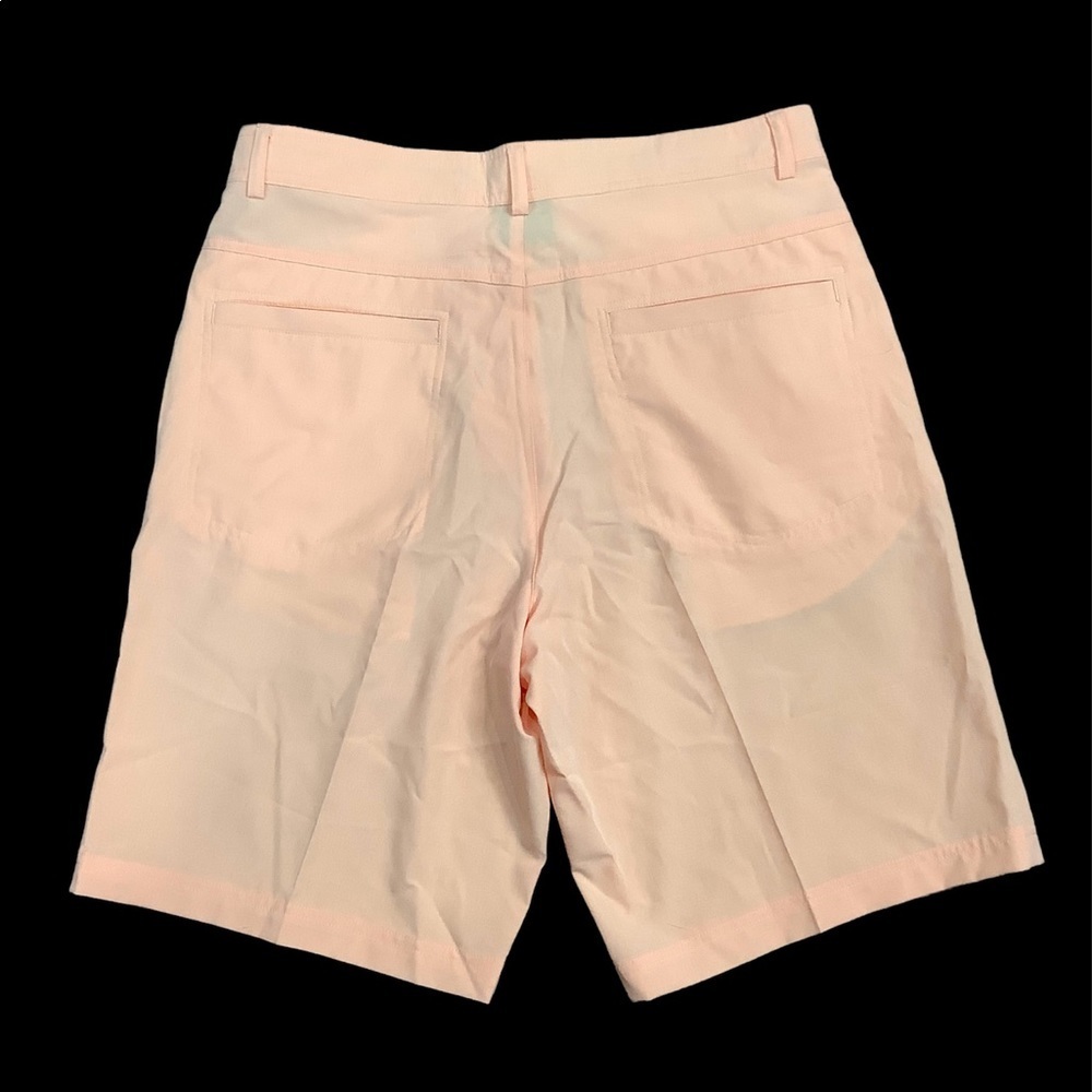 Women's Par 4 Golf 32 Large 12 - 14 Chino Khakis Shorts Bermuda Peach Stretch - Picture 2 of 11